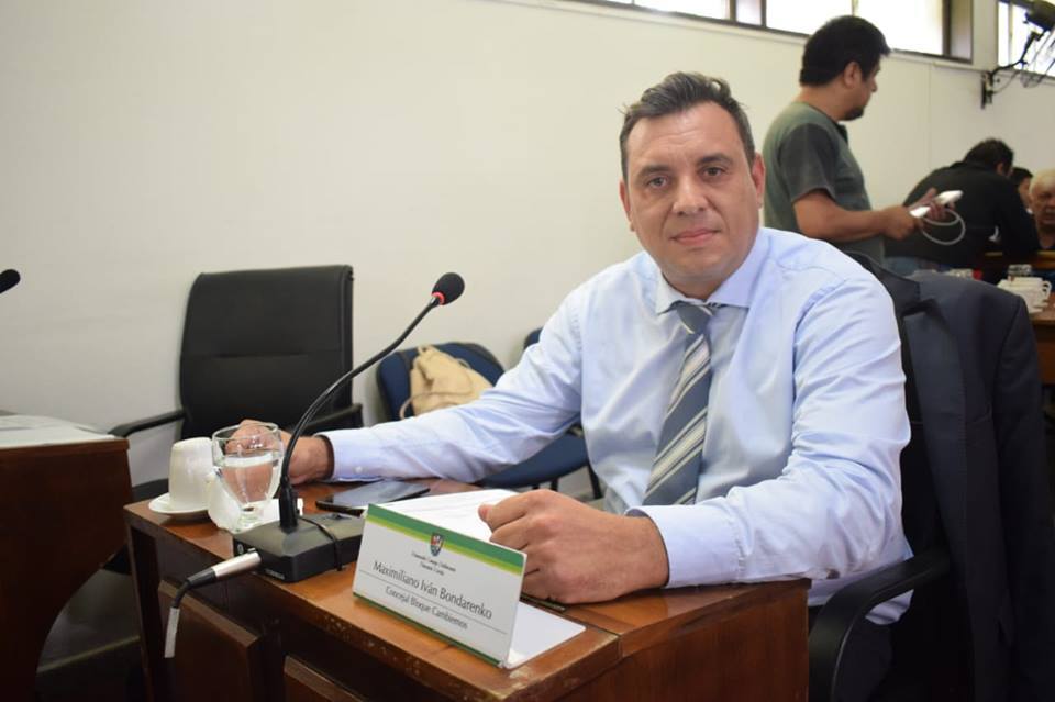 Concejal Bondarenko contra Covid en Colectivos