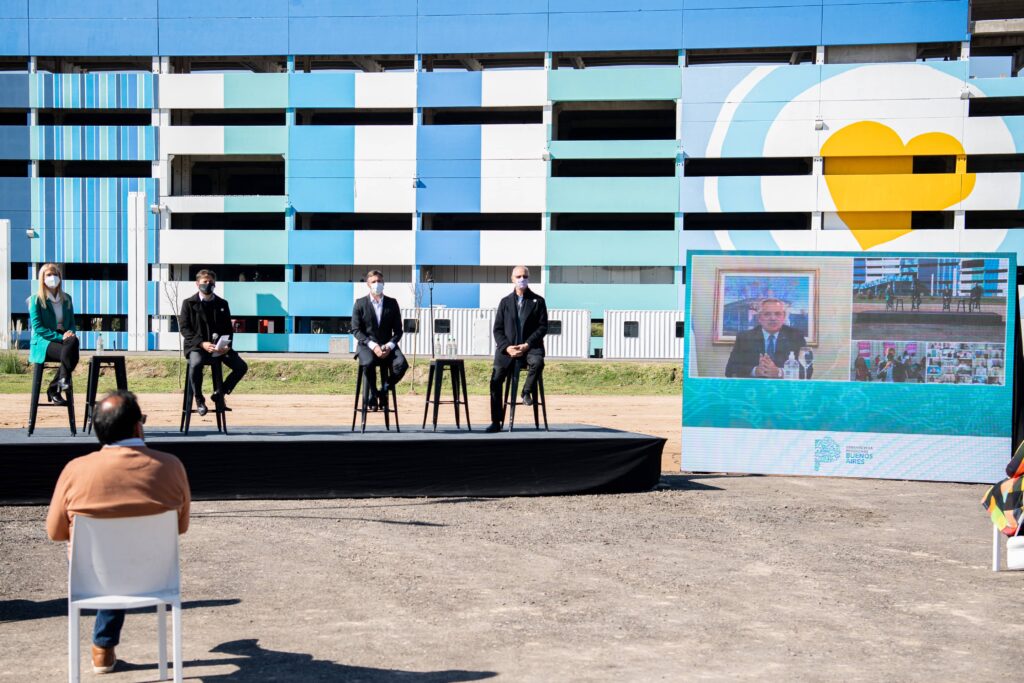 El presidente de la Nación, Alberto Fernández, participó del acto de manera virtual.