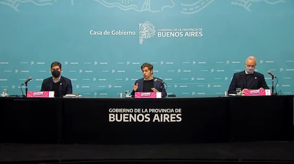 De la conferencia de prensa de esta mañana también participaron Carlos Bianco y Daniel Gollan.