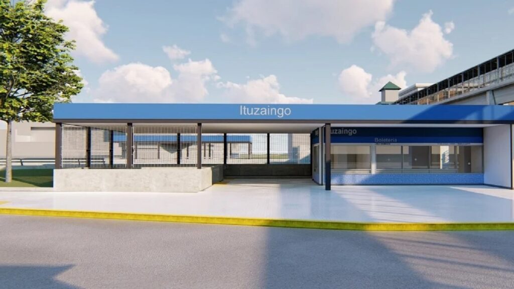 La nueva estación del tren Sarmiento tendrá un nuevo acceso, que estará ubicado en su punto medio.
