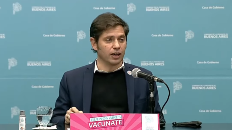 Axel Kicillof se refirió al avance de la vacunación contra el Covid-19.