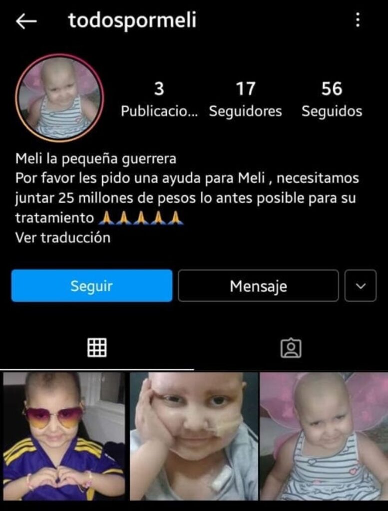 Estafa Nena Falleció Cáncer Morón Redes Sociales