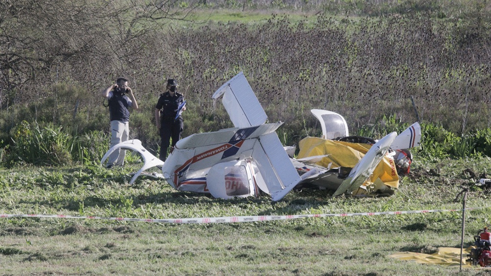 Berazategui: mueren un aprendiz y un instructor de vuelo al estrellarse la avioneta en la que viajaban