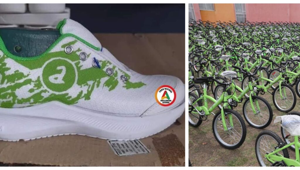 Regalan zapatillas y bicicletas en Avellaneda: la oposición acusa al Municipio de hacer clientelismo