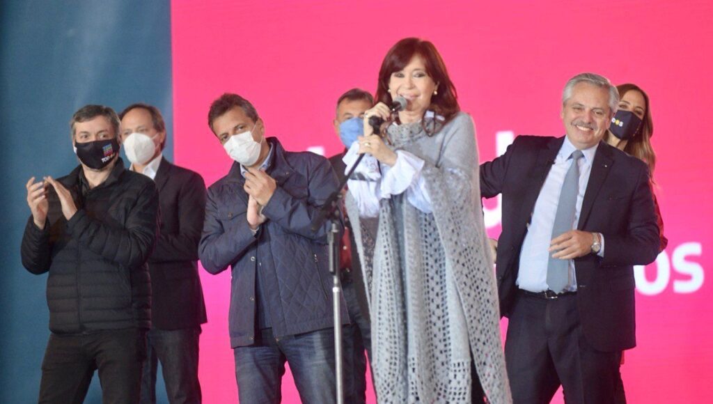 Cristina Kirchner Alberto Fernández Tecnópolis Cierre Campaña