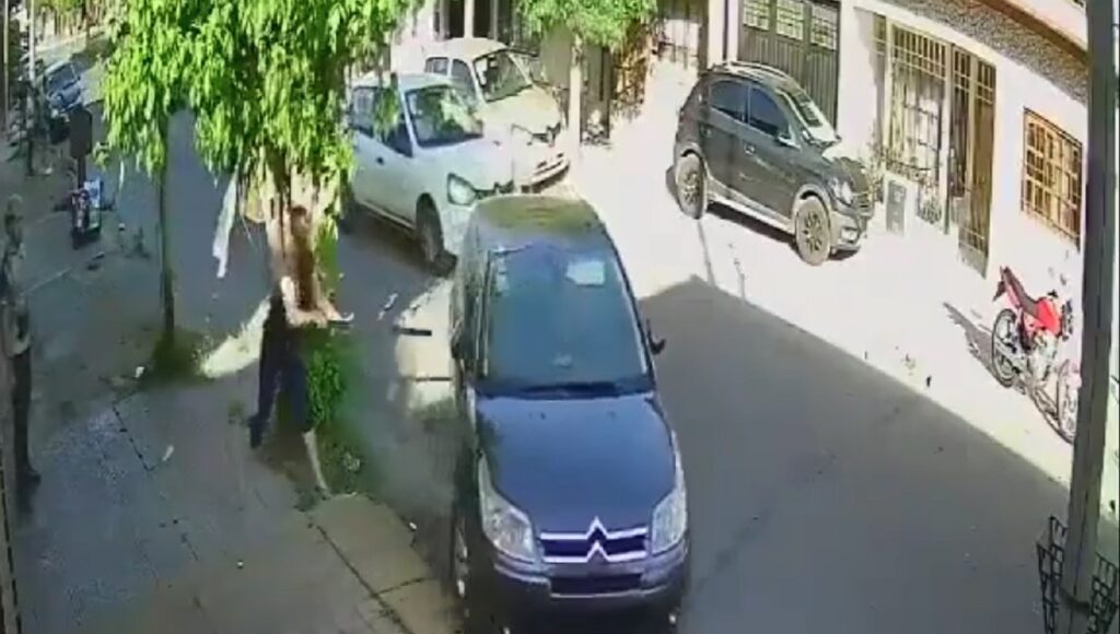 A palazos, una mujer quiso evitar que le roben el auto a su vecino en San Justo
