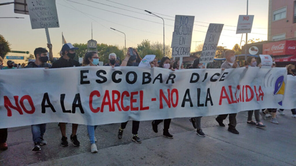 vecinos frenan cárceles en Escobar y General Rodríguez