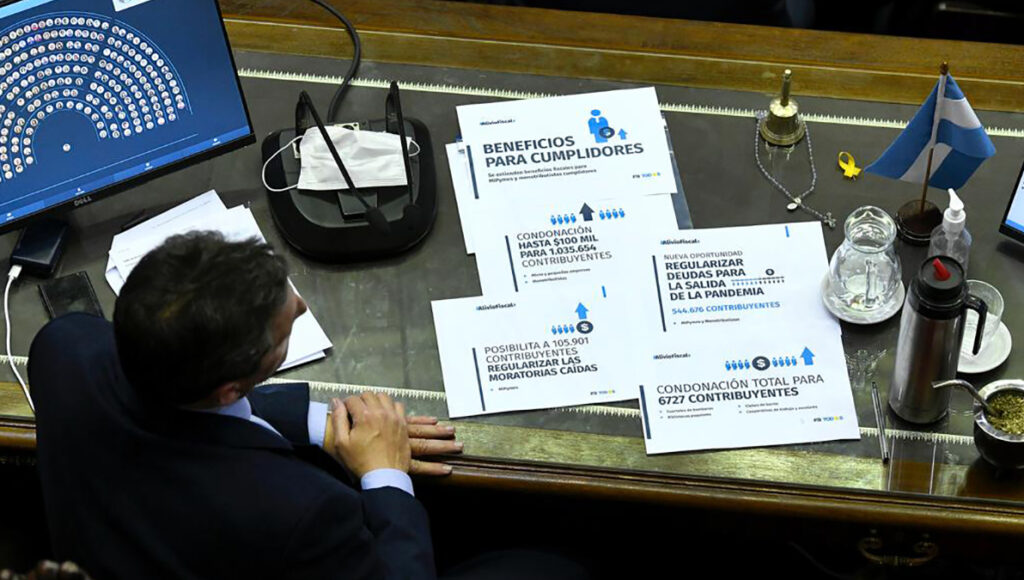 Media sanción en Diputados al alivio fiscal, Sergio Massa