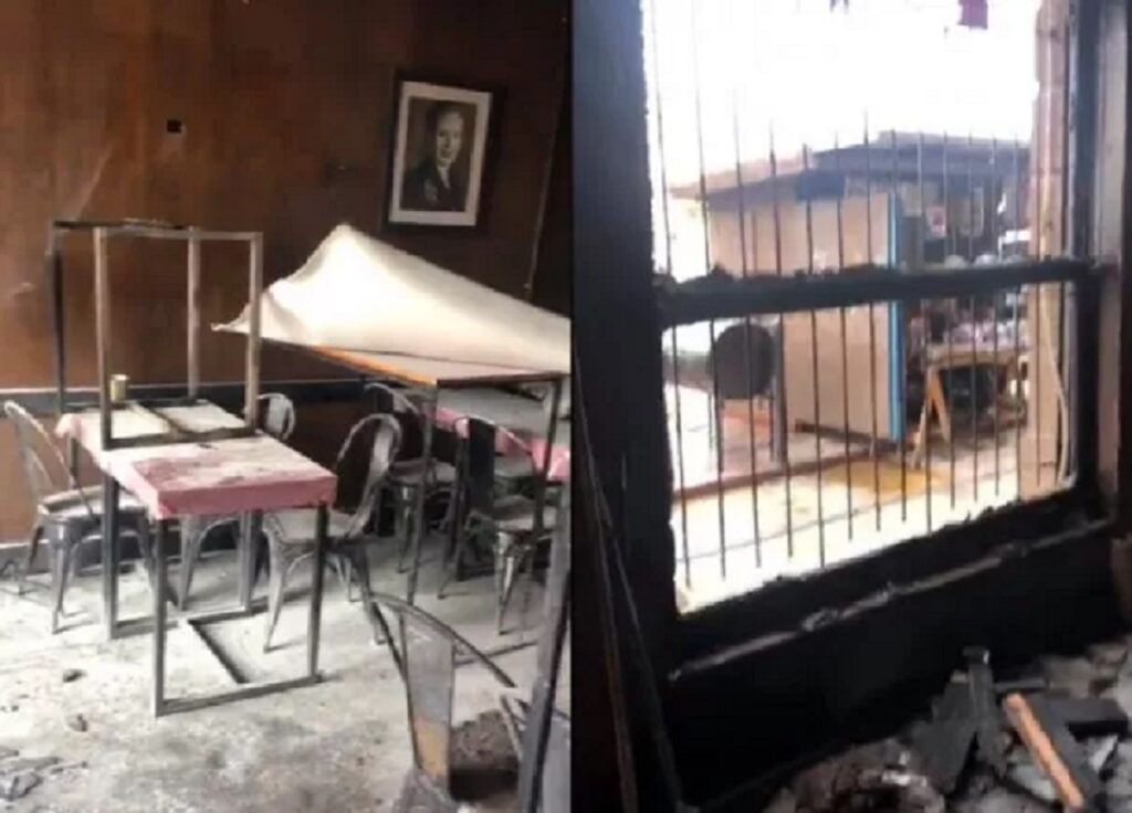 Incendiaron el histórico bar de Sarandí donde solía reunirse Julio Grondona y en el que Horacio Guarany fue lavacopas
