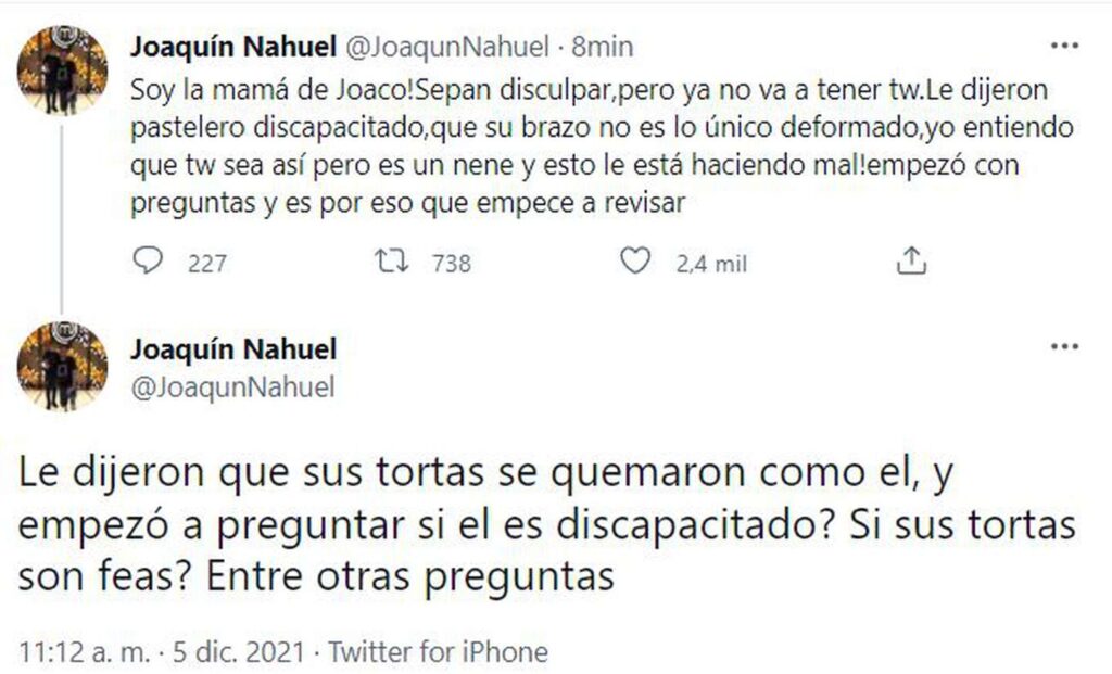 Quién es el influencer de Boca que atacó por las redes al nene pastelero de General Rodríguez y lo hizo dejar Twitter