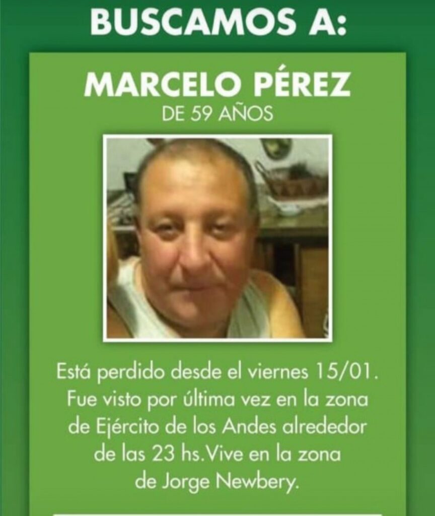 Marcelo Pérez Vecino Desaparecido Hurlingham