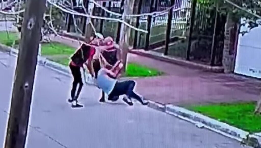 Brutal asalto en Quilmes: la arrastraron por la calle para robarle pero se lo impidieron los vecinos