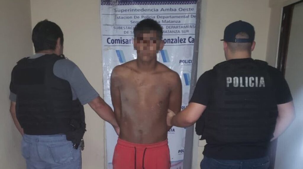 El adolescente de 17 años detenido por asesinar a un bombero retirado en González Catán.