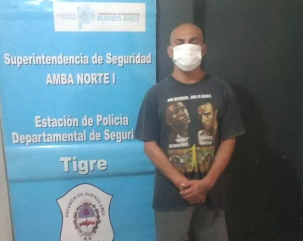 Rodrigo "La Hiena" Barrios fue detenido tras ser denunciado por su pareja