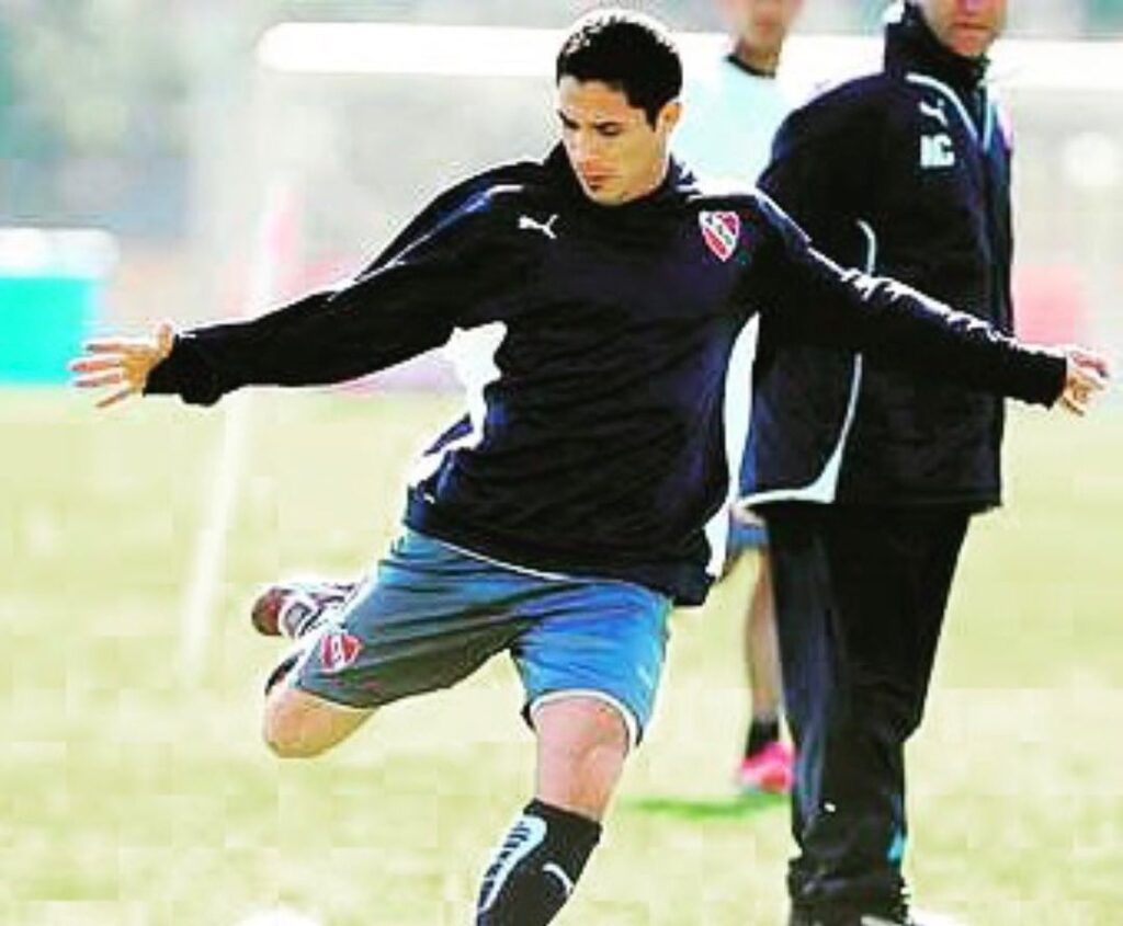 Brian Nieva, en su época como jugador de Independiente