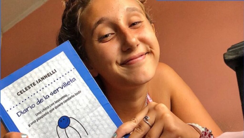 Celeste Ianelli, de Ramos Mejía, superó la leucemia y escribió un libro para ayudar a pacientes que atraviesan la misma situación.
