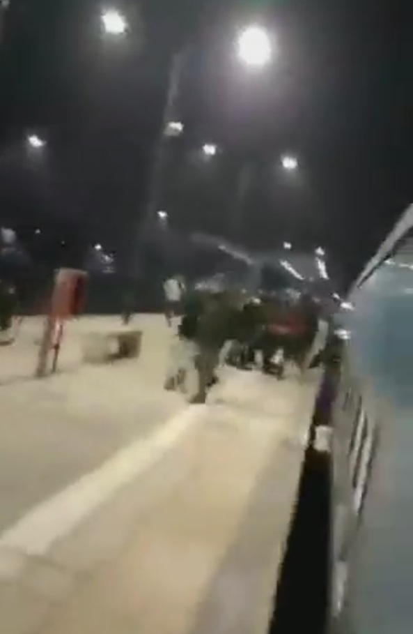 Video de furia y descontrol en el tren Belgrano Sur: pasajeros agredieron a dos policías