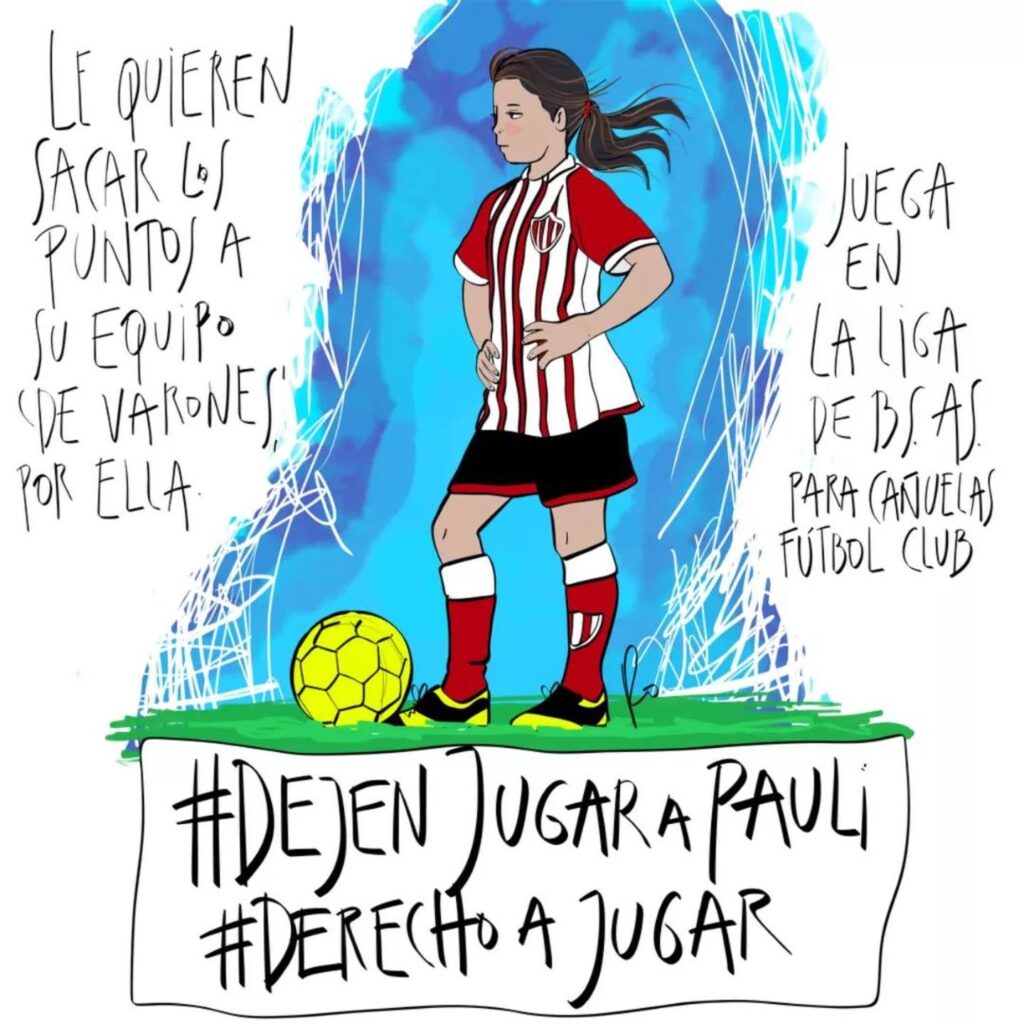 "Dejen jugar a Paula": el pedido tras la sanción a un club de Cañuelas que incluyó a una nena en un equipo de fútbol de varones