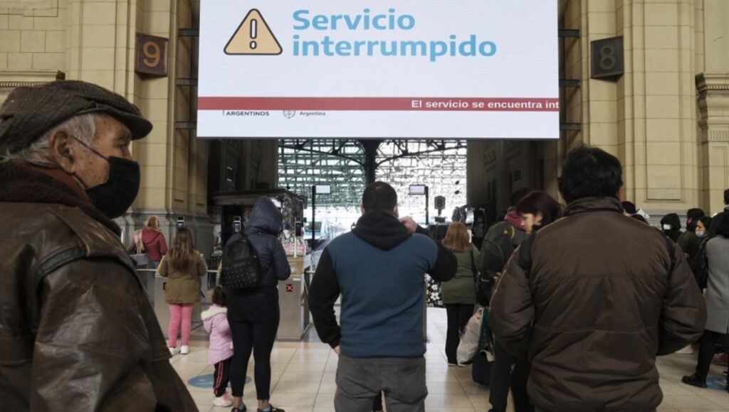 Ferrocarril Roca Tren Servicio Interrumpido Lomas de Zamora Constitución