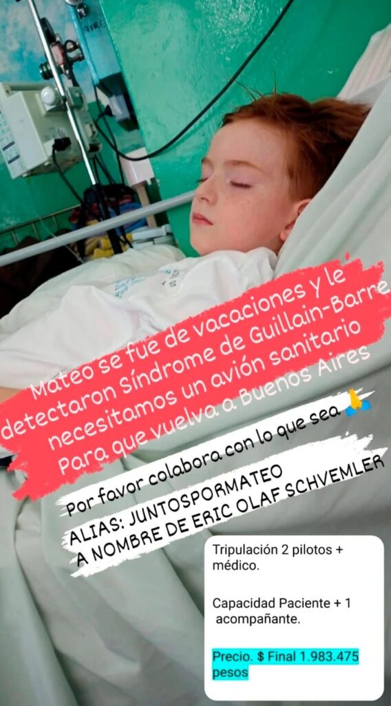 El desesperado pedido de una joven madre de Quilmes: su hijo de 7 años está grave y necesita un avión sanitario para trasladarlo con urgencia