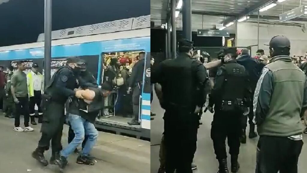 Video: el conflicto que desató una batalla campal en el tren Sarmiento con golpes, puñaladas y hasta policías heridos