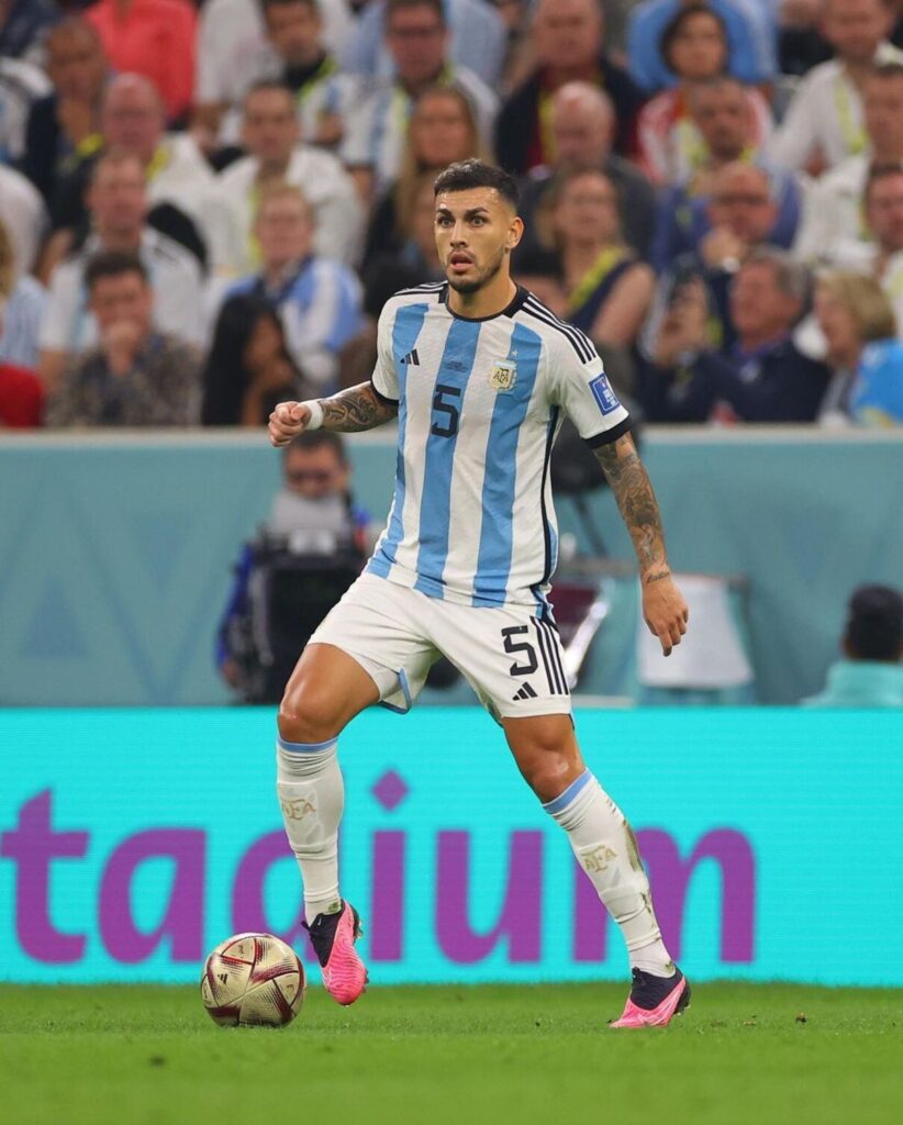 Leandro Paredes, jugador de la Selección argentina en el Mundial de Qatar