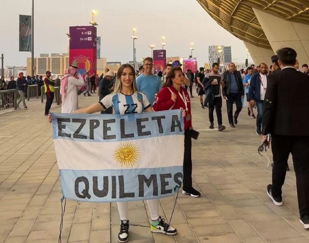 El temor de una joven de Quilmes que fuer viral en Qatar por mostrar los senos en la final del Mundial