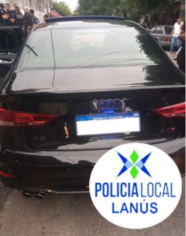 La Policía recuperó el Audio A3 que le robaron a Jonathan Galván en Lanús.