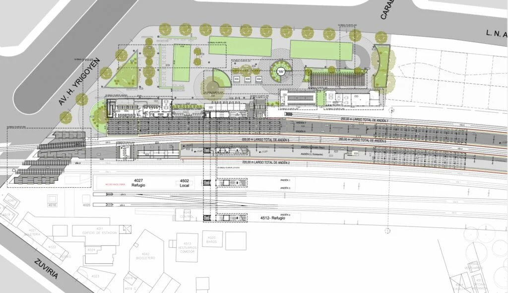 Avanza la obra de la estación José C. Paz: así quedará la parada del tren San Martín tras la renovación