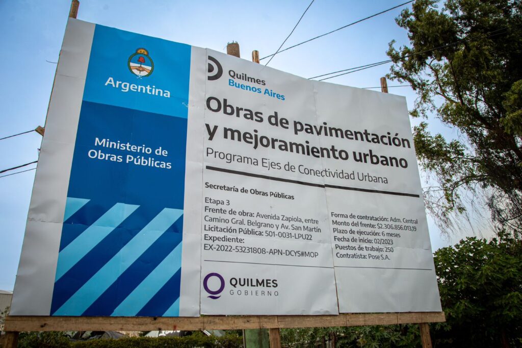 Quilmes renueva una avenida clave para conectar el oeste y el este de la ciudad: cómo es la obra y cuándo estará terminada