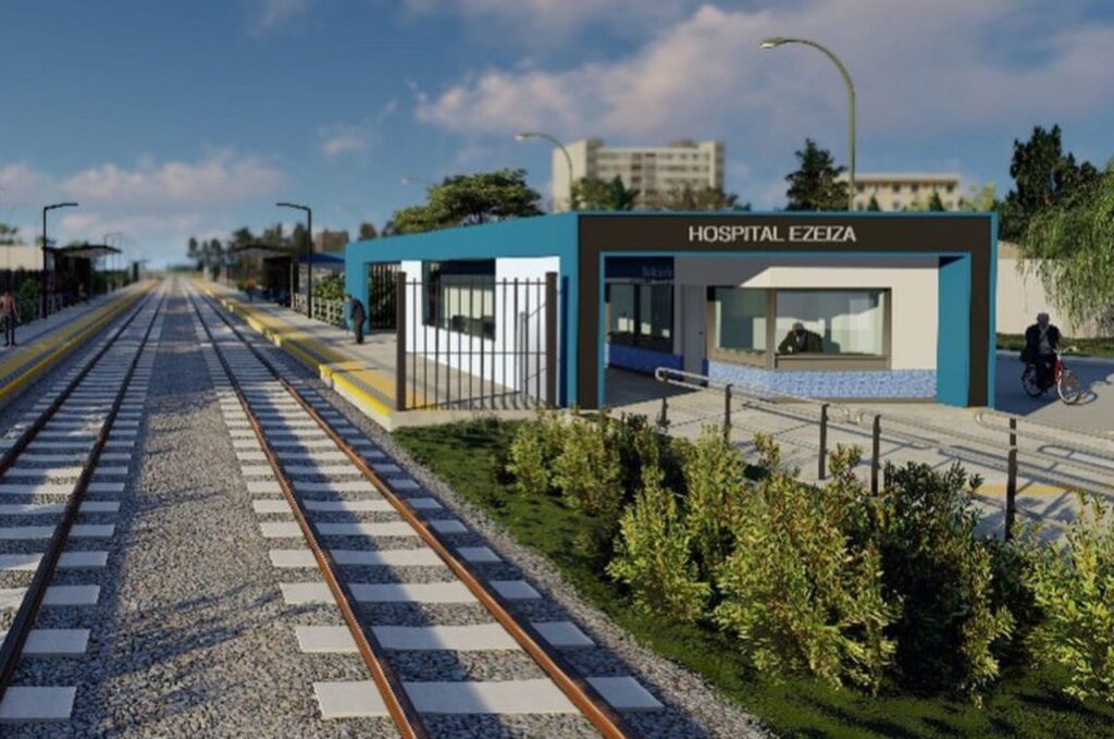 Avanza la obra de la nueva estación del tren Roca en Ezeiza: cómo será y cuándo será habilitada