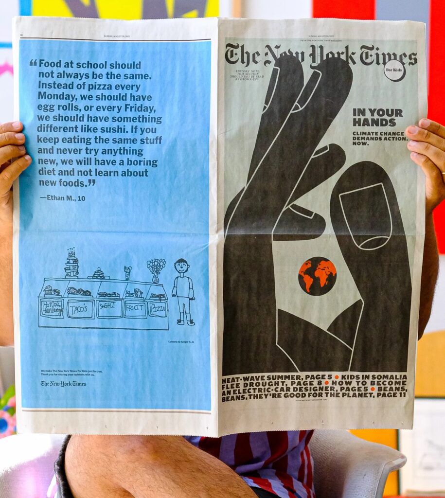 El joven de Lanús que empezó a dibujar de adulto, creó el beso más grande de Buenos Aires y dibujó una tapa del New York Times