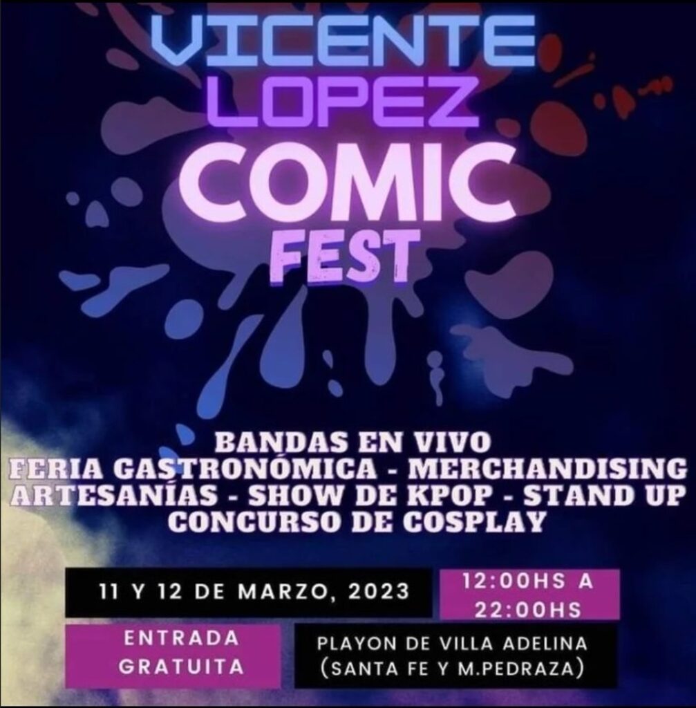 Llega a Vicente López un festival gratuito de comics, series y películas: cuándo será y que atracciones tendrá
