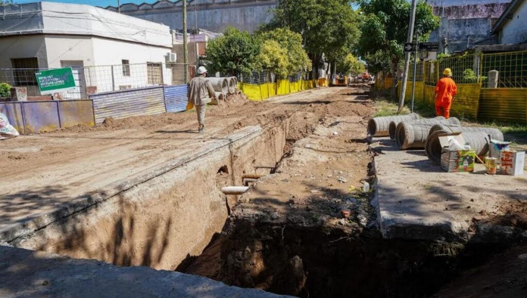 Vicente López: avanzan las obras hidráulicas para prevenir inundaciones