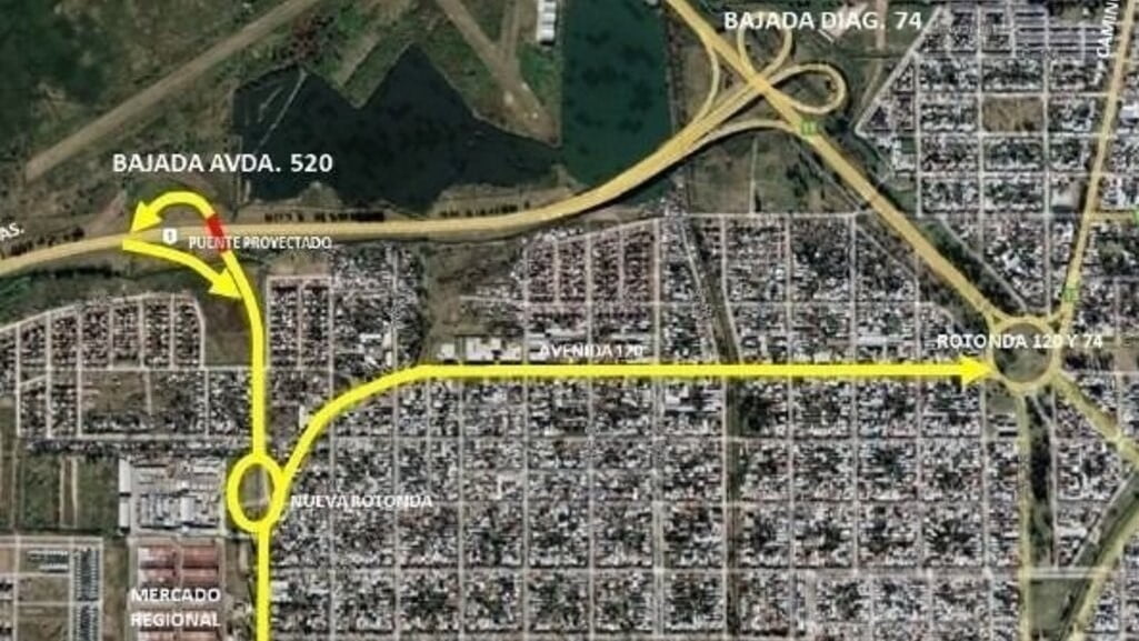 Avanza la obra clave de la nueva bajada de la Autopista Buenos Aires - La Plata: para cuándo estará lista