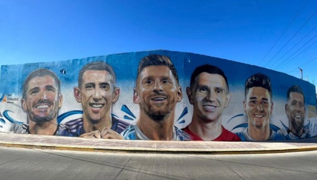 Con un impresionante mural presentaron el nombre del nuevo bajo vías de Sobremonte en San Fernando: así es el túnel “Campeones del Mundo”