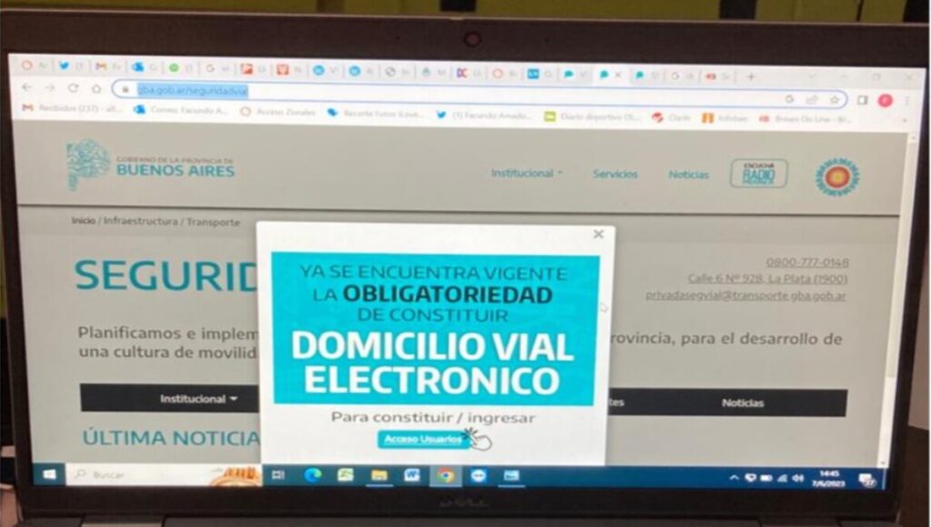 Domicilio Vial Electrónico , nuevo requisito para sacar la VTV y la licencia de conducir.