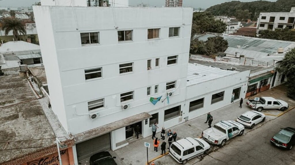 El edificio del Sanatorio Plaza fue rewstaurado y ahora allí funcionan dos nuevas dependencias judiciales para los vecinos de Escobar.
