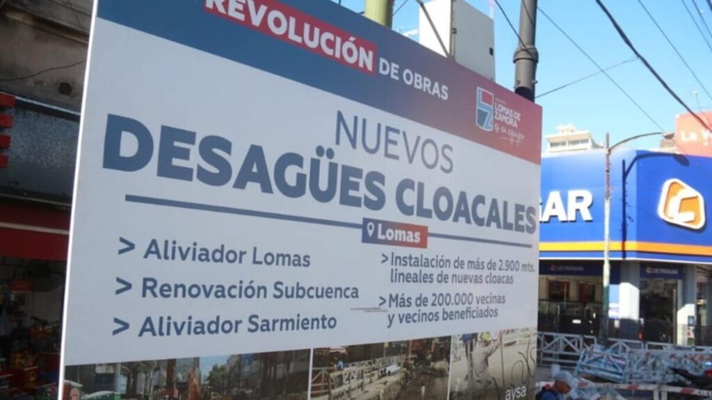 Avanza en Lomas de Zamora la obra de nuevos desagües cloacales: cómo son los trabajos que benefician a 68.000 vecinos
