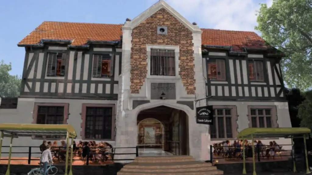 Un render de cómo se vería la futura Estación Villa Bosch del Ferrocarril Urquiza.