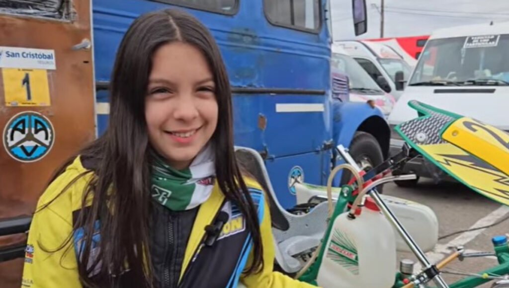 Ludmila Ibarra Vásquez es de San Martín y entró en la historia gande del automovilismo nacional acelerando su karting