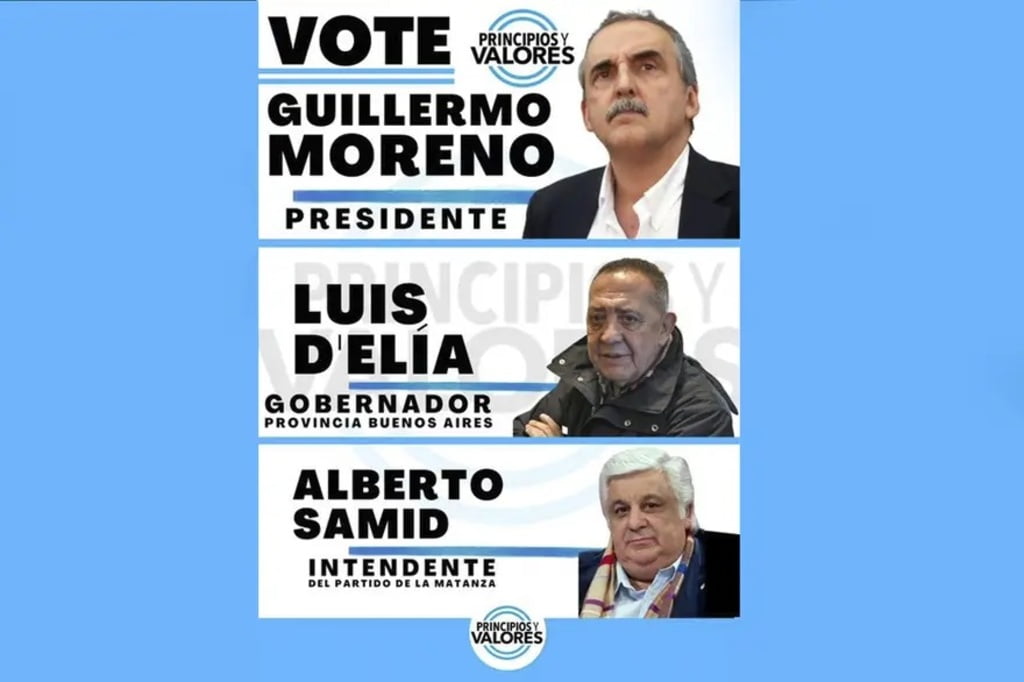 Guillermo Moreno tiene cuatro rivales en una interna increíble: quiénes son los cinco precandidatos a presidente de Principios y Valores