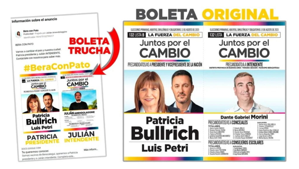 Las boletas de la discordia en Berazategui que desataron la interna entre Dante Morini y Julián Amendolaggine.