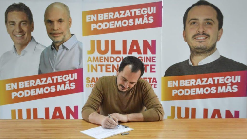 Julián Amendolaggine, el larretiswta denunciado por hacer campaña sucia en Berazategui, se despegó de las acusaciones.