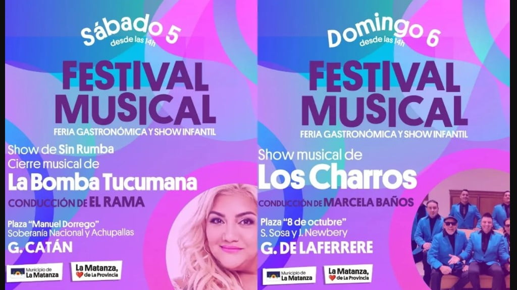 Los Charros y la Bomba Tucumana tocarán gratis en La Matanza: cuándo y dónde es el show