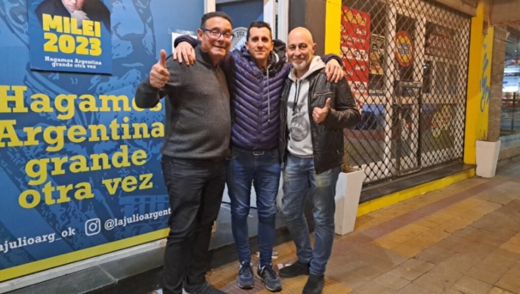 Antonio Volponi, Fernando Iantorno y Juan Carlos Scarpa, las espadas políticas de Javier Milei en Lomas de Zamora.