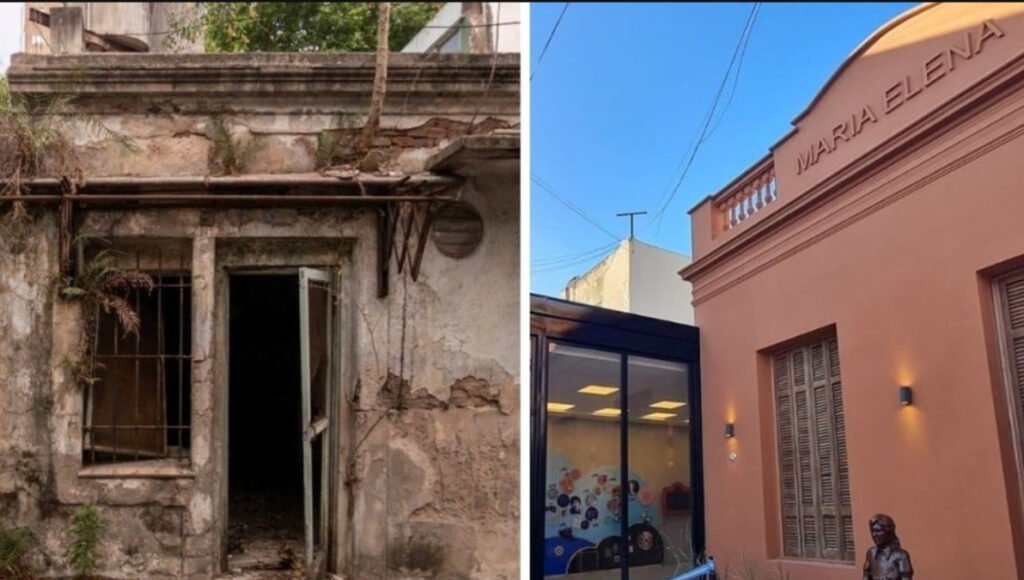 El antes y el después de la transformación de la casa de la infancia de María Elena Walsh, que hoy funciona como museo en Morón.