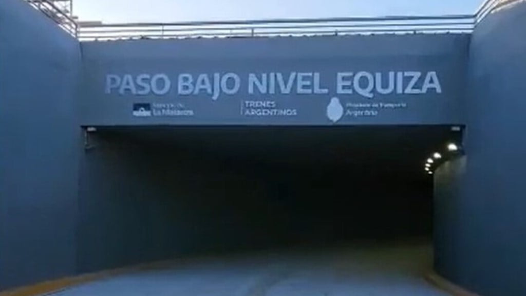 Se inauguró el túnel de la calle Equiza en González Catán: cómo quedó el nuevo paso bajo nivel del tren Belgrano Sur