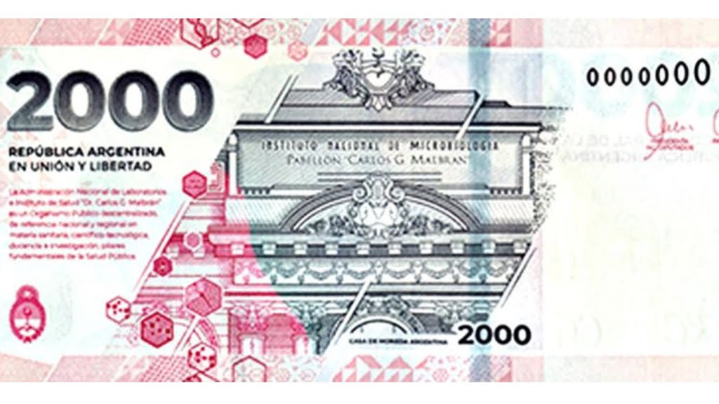 El renovado billete de $ 2.000 empezará a circular paulatinamente en todo el Conurbano.