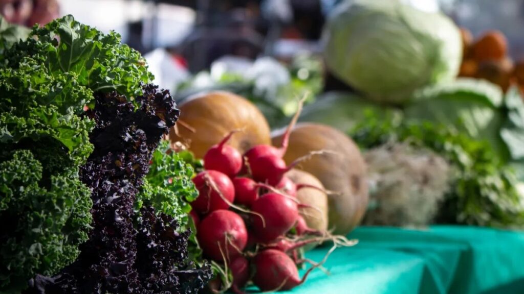 Alimentos frescos, uno de los pilares de la feria itinerante "Ahorremos en el Barrio" que recorre las distintas localidades de Avellaneda.